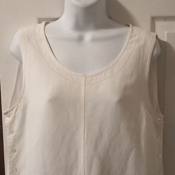 Cali Cali vintage off white tank maxi dress size L - Picture 6 of 9